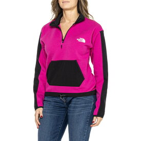 (取寄) ノースフェイス テック クロップ スウェットシャツ - ジップ ネック The North Face Tech Crop Sweatshirt - Zip Neck Fuschia Pink