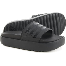 (取寄) アディダス レディース アディレッタ プラットフォーム スライド サンダル adidas women Adilette Platform Slide Sandals (For Women) Core Black