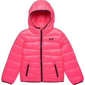 (取寄) アンダーアーマー ビッグ ガールズ プライム パファー ジャケット - インサレーテッド Under Armour Big Girls Prime Puffer Jacket - Insulated Pink Punk