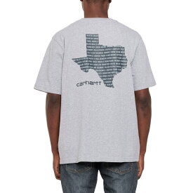 (取寄) カーハート リラックスド-フィット フィット ヘビーウェイト テキサス グラフィック T-シャツ - ショート スリーブ Carhartt 105620 Relaxed Fit Heavyweight Texas Graphic T-Shirt - Short Sleeve Heather Grey