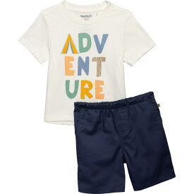 (取寄) ベアパウ トドラー ボーイズ ナショナル パークス T-シャツ アンド ショーツ セット - ショート スリーブ Bearpaw Toddler Boys National Parks T-Shirt and Shorts Set - Short Sleeve Ivory