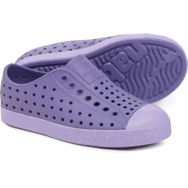 (取寄) ネイティブ ガールズ ジェファーソン ブルーム シューズ - スリップ-オンズ NATIVE Girls Jefferson Bloom Shoes - Slip-Ons Haze Purple/Healing Purple/Shell Speckle