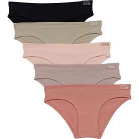 (取寄) ダンスキン オーガニック コットン パンティ - 5-パック, ビキニ ブリーフ Danskin Organic Cotton Panties - 5-Pack, Bikini Briefs Summer Sage, Wildflower, Sandstone, Serene Sunset,