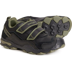 (���) �W�F�I�b�N�X �L�b�Y �W�F�I�b�N�X �{�[�C�Y �u���[ �X�j�[�J�[ - ���U�[ Geox kids Boys Buller Sneakers - Leather Black_Military