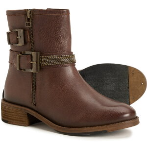 (���) ���f�B�[�X �r���e�[�W �t�@�E���h�� �R�[ �J�X�e�� ���g �u�[�c - ���U�[ Vintage Foundry Co. women Castel Moto Boots - Leather (For Women) Brown