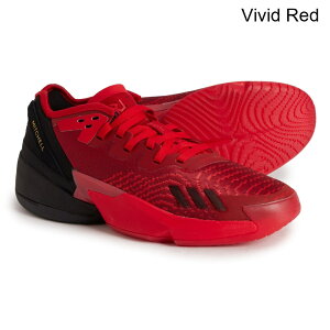 (���) �A�f�B�_�X �����Y �A�f�B�_�X �h�� �C�V���[ 4 ���E �o�X�P�b�g�{�[�� �V���[�Y adidas men D.O.N. Issue 4 Low Basketball Shoes (For Men) Vivid Red