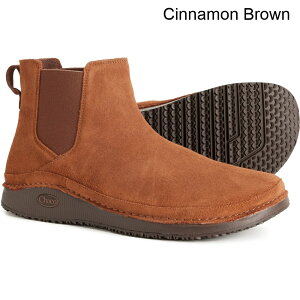 (���) �`���R �����Y �`���R �p�I�j�A �`�F���V�[ �u�[�c - �X�G�[�h Chaco men Paonia Chelsea Boots - Suede (For Men) Cinnamon Brown