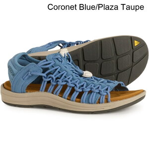 (���) �L�[�� ���f�B�[�X �L�[�� ���j�[�N �� �I�[�v��-�g�D �T���_�� Keen women Uneek II Open-Toe Sandals (For Women) Coronet Blue/Plaza Taupe