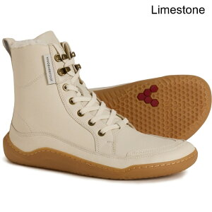 (���) �r�{�x�A�t�b�g ���f�B�[�X �S�r �E�H�[��-���C���h �u�[�c - ���U�[ VivoBarefoot women Gobi Warm-Lined Boots - Leather (For Women) Limestone