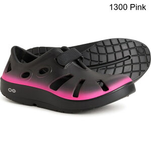 (���) �E�[�t�H�X ���f�B�[�X �E�[�t�H�X ���J�o���[ �T���_�� Oofos women Oocando Recovery Sandals (For Women) 1300 Pink