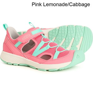 (���) �L�[�� �L�b�Y �L�[�� �{�[�C�Y �A���h �K�[���Y ���g�]�A �X�|�[�c �T���_�� Keen kids Boys and Girls Motozoa Sport Sandals Pink Lemonade/Cabbage