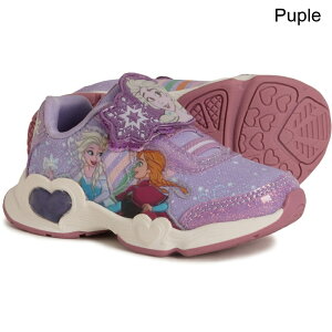 (���) �L�b�Y �t���[�Y�� ���g�� �K�[���Y �A���h �{�[�C�Y ���C�g-�A�b�v �X�j�[�J�[ FROZEN kids Little Girls and Boys Light-Up Sneakers Puple
