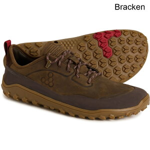 (���) �r�{�x�A�t�b�g �����Y �g���b�J�[ �A�b�g ���E �n�C�L���O �V���[�Y - ���U�[ VivoBarefoot men Tracker AT Low Hiking Shoes - Leather (For Men) Bracken