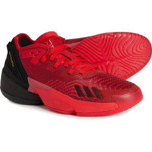 (���) �A�f�B�_�X �����Y �A�f�B�_�X �h�� �C�V���[ 4 ���E �o�X�P�b�g�{�[�� �V���[�Y adidas men D.O.N. Issue 4 Low Basketball Shoes (For Men) Vivid Red