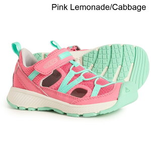 (���) �L�[�� �L�b�Y �L�[�� �{�[�C�Y �A���h �K�[���Y ���g�]�A �X�|�[�c �T���_�� Keen kids Boys and Girls Motozoa Sport Sandals Pink Lemonade/Cabbage
