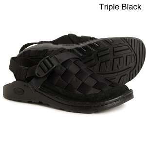 (���) �`���R ���f�B�[�X �`���R �L���j�I�� �E�[�u�� �N���b�O�X Chaco women Canyon Woven Clogs (For Women) Triple Black