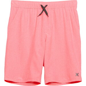 (���) �n�[���[ �L�b�Y �n�[���[ �r�b�O �{�[�C�Y �E�[�u�� �n�C�u���b�g �V���[�c Hurley kids Big Boys Woven Hybrid Shorts Faded Coral