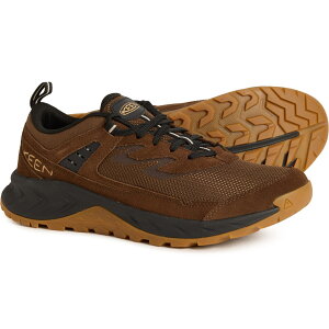 (���) �L�[�� �����Y �L�[�� �x���g �n�C�L���O �V���[�Y - ���U�[ Keen men Hightrail Vent Hiking Shoes - Leather (For Men) Dark Earth_Oak Buff