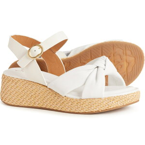 (���) �\�t�g ���f�B�[�X �\�t�g �t�@�[���[ �E�F�b�W �T���_�� - ���U�[ Sofft women Farah Wedge Sandals - Leather (For Women) White