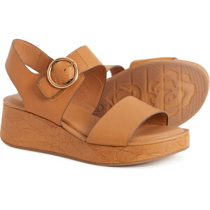 (���) �\�t�g ���f�B�[�X �\�t�g �t�@�G�h�� �E�F�b�W �T���_�� - ���U�[ Sofft women Faedra Wedge Sandals - Leather (For Women) Luggage