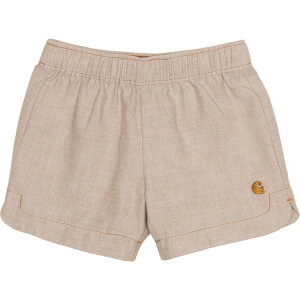 (���) �J�[�n�[�g �L�b�Y �J�[�n�[�g �C���t�@���g �K�[���Y �V�����u���[ �V���[�c Carhartt kids Infant Girls CH9304 Chambray Shorts Medium Brown