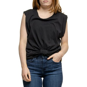 (���) �e���c���[ ���f�B�[�X �e���c���[ �V�[�g�� T-�V���c - �X���[�u���X tentree women Seton T-Shirt - Sleeveless Meteorite Black
