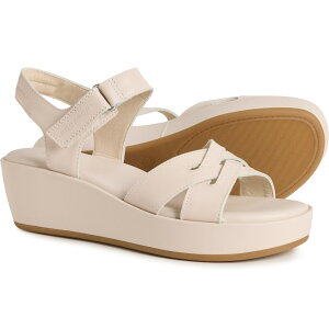 (���) ���b�N�|�[�g ���f�B�[�X ���b�N�|�[�g �A�~�[�� �E�F�b�W �T���_�� - ���U�[ Rockport women Amira Wedge Sandals - Leather (For Women) Ivory