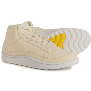 (���) �I�[���o�[�Y ���f�B�[�X �y�C�T�[ �~�b�h �X�j�[�J�[ - �L�����o�X Allbirds women Pacer Mid Sneakers - Canvas (For Women) Natural White