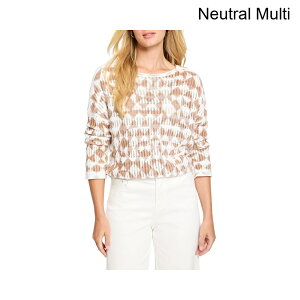 (���) �j�b�N+�]�[�C �e�N�X�`���[�h�_�C�������h�Z�[�^�[ nic+zoe Textured Diamond Sweater