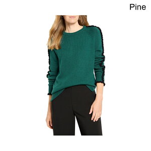 (���) �j�b�N+�]�[�C ���b�t���_�E���Z�[�^�[ nic+zoe Ruffled Down Sweater