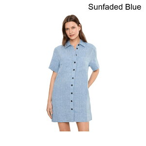 (���) ���C�h�E�F�� �����b�N�X�~�j�V���c�h���X100%���l�� madewell Relaxed Mini Shirtdress in 100% Linen