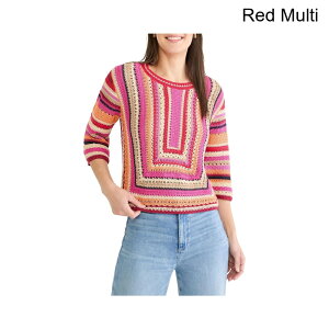 (���) �j�b�N+�]�[�C �p�X�e�B�b�V���~�b�N�X�Z�[�^�[ nic+zoe Pastiche Mix Sweater