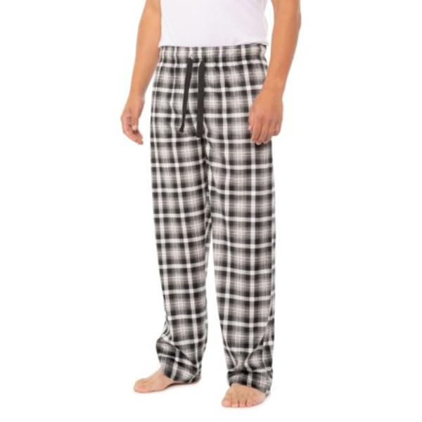メンズ ルームウェア インナー ナイトウェア パンツ ボトムス ブランド 男性 大きいサイズ ビックサイズ (取寄) メンズ フリース スリープ パンツ IZOD men IZOD Yarn-Dyed Fleece Sleep Pants (For Men) Black/Grey Check