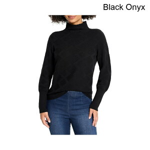 (���) �j�b�N+�]�[�C �v�`�e�N�X�`���[�h�_�C�������h�Z�[�^�[ nic+zoe Petite Textured Diamonds Sweater