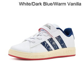 (取寄) アディダス キッズ マーベルグランドコートエラスティックレース＆ストラップ（リトルキッド／ビッグキッド） adidas Marvel Grand Court Elastic Lace & Strap (Little Kid/Big Kid)