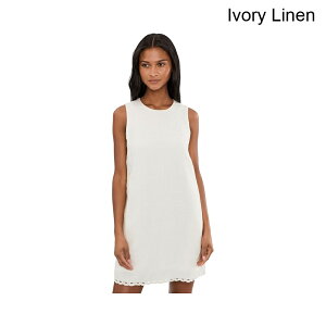 (���) ���C�h�E�F�� 100%���l���̎h�J�~�j�V�t�g�h���X madewell Embroidered Mini Shift Dress in 100% Linen
