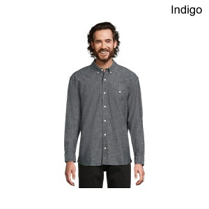 (���) l.l.bean �����Y �R���t�H�[�g�X�g���b�`�V�����u���[�V���c�A�g���f�B�V���i���A���^�b�N�h�t�B�b�g�A�����O�X���[�u l.l.bean Comfort Stretch Chambray Shirt, Traditional Untucked Fit, Long-Sleeve