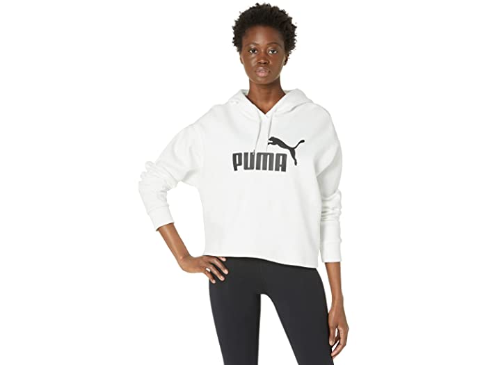 取寄)プーマ レディース エッセンシャル クロップド ロゴ フリース フーディ PUMA Women's Essentials Cropped  Logo Fleece Hoodie PUMA Women's White - www.edurng.go.th
