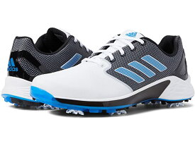 アディダス ゴルフシューズ メンズ ZG21 スパイク鋲 白 ソフトスパイク ゴルフ スポーツ ブランド ローカット ギフト adidas Golf Men's ZG21 Footwear White/Blue Rush/Core Black