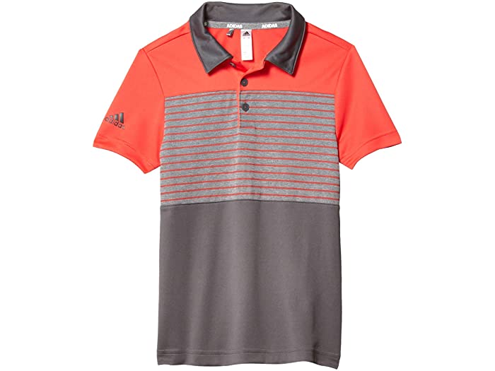 当店限定販売 adidas アディダス キッズ ポロシャツ シャツ ジュニア （訳ありセール 格安） ゴルフ ファッション ブランド スポーツ 大きいサイズ ビックサイズ 取寄 ボーイズ エンジニア ストライプ リトル Stripe Polo Little Coral Boy's Big Engineered Golf Shirt Kids Real ポロ ビッグ