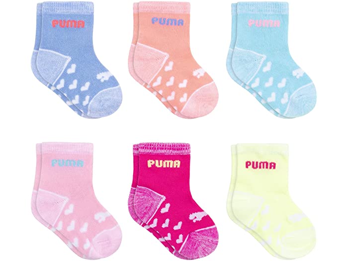 PUMA プーマ キッズ 靴下 ソックス レッグウェア ジュニア ブランド スポーツ ファッション 大きいサイズ ビックサイズ  (取寄)プーマ ボーイズ 6 パック アンクレット ソックス PUMA Boy's 6 Pack Anklet Socks Multi