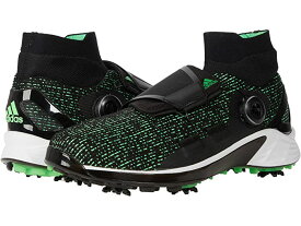 アディダス ゴルフシューズ メンズ ZG21 モーション ボア スパイク鋲 黒 ソフトスパイク H68592 adidas Golf Men's ZG21 Motion Boa Core Black/Scream Green/Footwear White