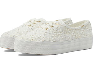 (���) �P�b�Y ���f�B�[�X �|�C���g ���[�X �A�b�v Keds women Point Lace Up Cream Lace Celebrations
