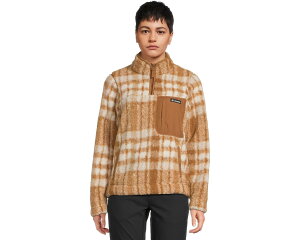 (���) �R�����r�A ���f�B�[�X �E�F�X�g �x���h 1/4 �W�b�v �� Columbia women West Bend 1/4 Zip II Camel Brown Herringplaid