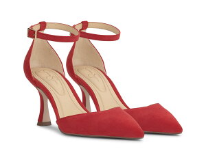 (���) �W�F�V�J �V���v�\�� ���f�B�[�X �|�C���e�b�h �g�D �A���N�� �X�g���b�v �|���v Jessica Simpson women Foxena Pointed Toe Ankle Strap Pump Red Muse