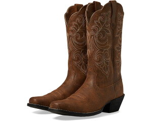 (���) �A���A�b�g ���f�B�[�X ���E���h �A�b�v �X�N�G�A �g�D Ariat women Round Up Square Toe Vintage Bomber