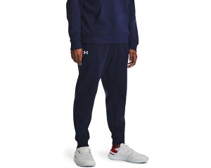 (���) �A���_�[�A�[�}�[ �����Y ���C�o�� �t���[�X �W���K�[�Y Under Armour men Rival Fleece Joggers Midnight Navy/White