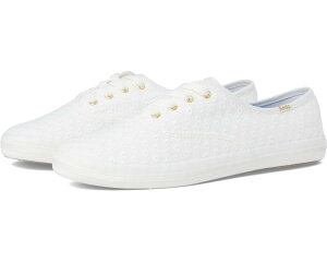 (���) �P�b�Y ���f�B�[�X �`�����s�I�� �L�����o�X ���[�X �A�b�v Keds women Champion Canvas Lace Up Snow White Mini Daisy Eyelet