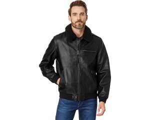 (���) �����Y �t�H�[ ���U�[ �{���o�[ �W���P�b�g Levis men Faux Leather Bomber Jacket Black