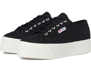 (���) �X�y���K ���j�Z�b�N�X 2790 �v���b�g�t�H�[�� Superga unisex 2790 Platform Black/F White